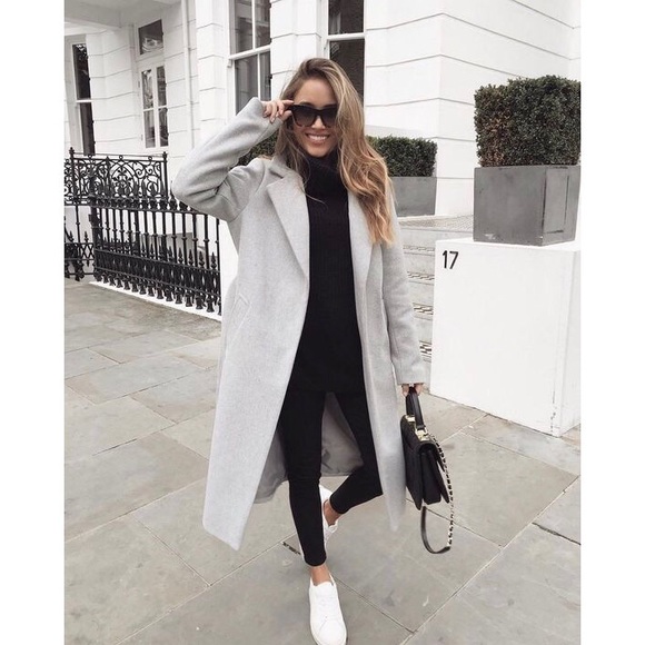 Rachel Zoe Grey Wool Blend Coat | Poshmark